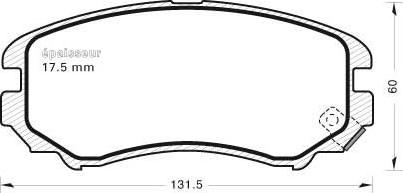 MGA 771 - Brake Pad Set, disc brake www.autospares.lv