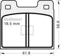 MGA 77 - Bremžu uzliku kompl., Disku bremzes www.autospares.lv