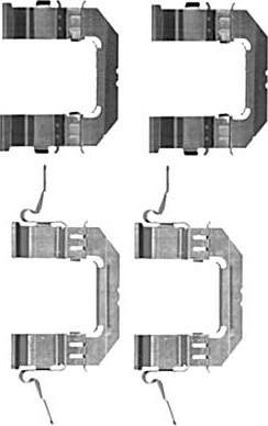 MGA A353 - Piederumu komplekts, Disku bremžu uzlikas www.autospares.lv