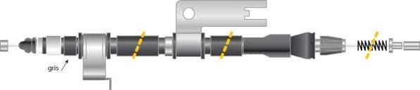 MGA CF6043 - Cable, parking brake www.autospares.lv