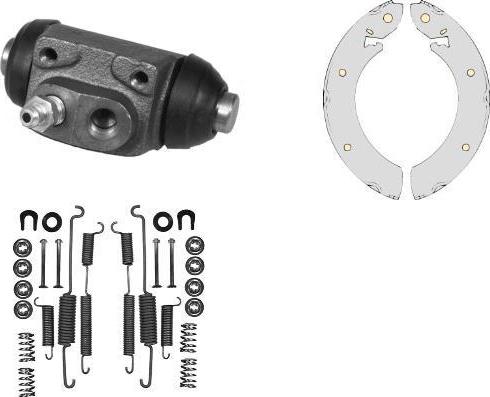 MGA K543452 - Brake Shoe Set www.autospares.lv