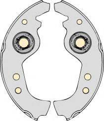 MGA K553126 - Brake Shoe Set www.autospares.lv