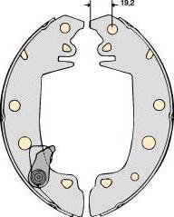 MGA M604 - Brake Shoe Set www.autospares.lv