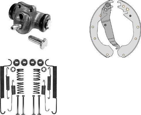 MGA K630557 - Bremžu loku komplekts autospares.lv