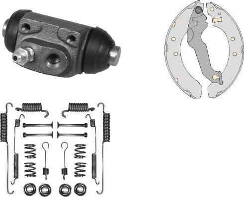 MGA K632452 - Brake Shoe Set www.autospares.lv