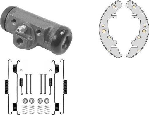 MGA K739840 - Brake Shoe Set www.autospares.lv