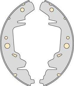 MGA K739840 - Brake Shoe Set www.autospares.lv