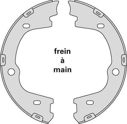 MGA M926 - Brake Shoe Set, parking brake www.autospares.lv