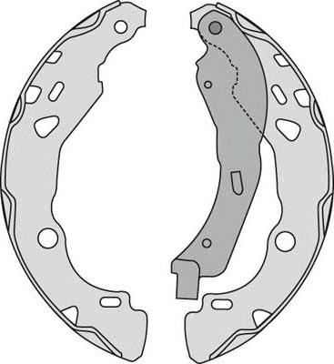 MGA M922 - Brake Shoe Set www.autospares.lv