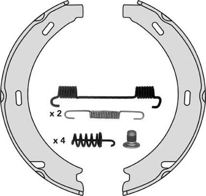 MGA M697R - Bremžu loku kompl., Stāvbremze www.autospares.lv