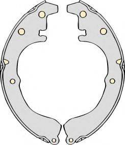 MGA M668 - Brake Shoe Set www.autospares.lv