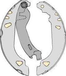 MGA M636 - Brake Shoe Set www.autospares.lv