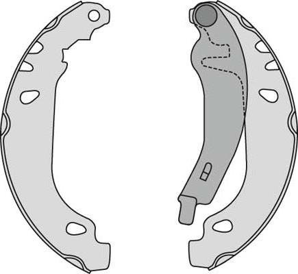 MGA M672 - Bremžu loku komplekts www.autospares.lv