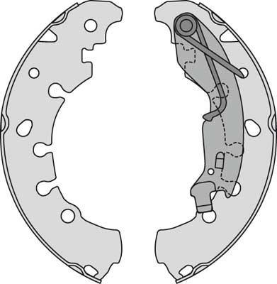 MGA M848 - Brake Shoe Set www.autospares.lv