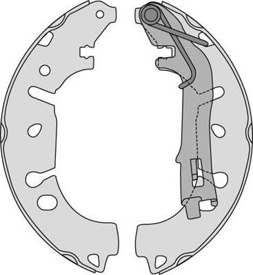 MGA M842 - Brake Shoe Set www.autospares.lv