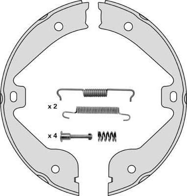 MGA M854R - Bremžu loku kompl., Stāvbremze www.autospares.lv