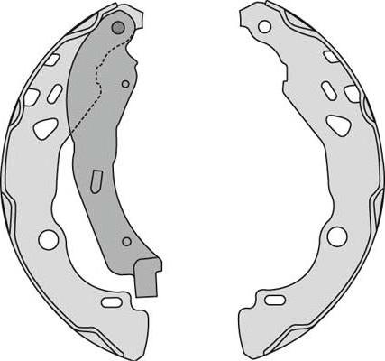 MGA M818 - Brake Shoe Set www.autospares.lv