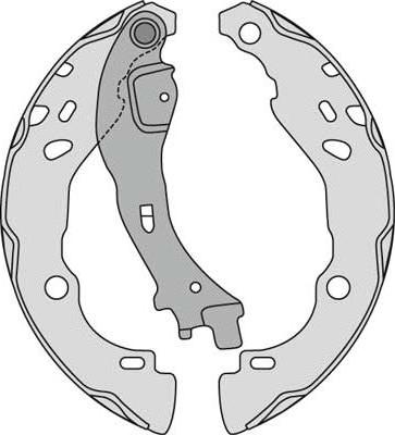 MGA M834 - Brake Shoe Set www.autospares.lv