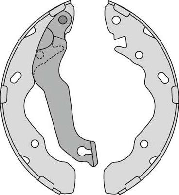 MGA M795 - Brake Shoe Set www.autospares.lv