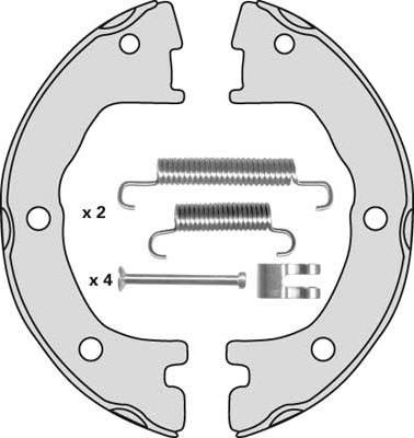 MGA M784R - Bremžu loku kompl., Stāvbremze www.autospares.lv