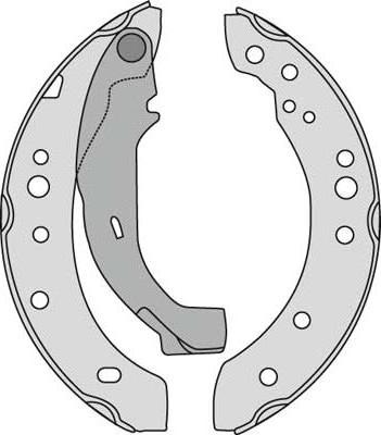 MGA M783 - Brake Shoe Set www.autospares.lv