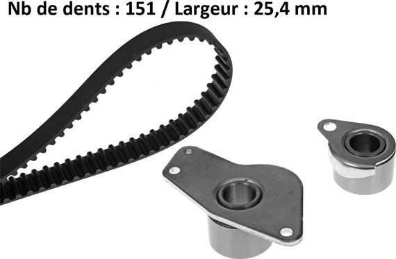 MGA X446H1 - Zobsiksnas komplekts www.autospares.lv