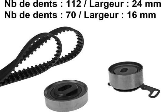 MGA X415H1 - Zobsiksnas komplekts www.autospares.lv