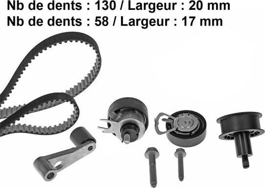 MGA X429H2 - Zobsiksnas komplekts www.autospares.lv