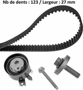 MGA X545H8 - Timing Belt Set www.autospares.lv