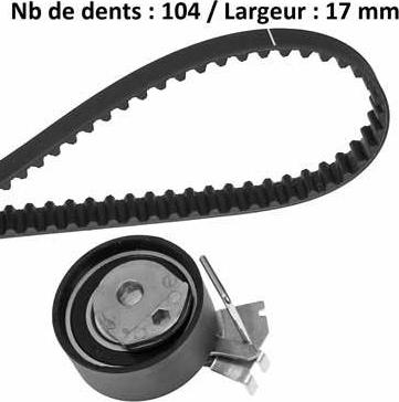 MGA X525H1 - Timing Belt Set www.autospares.lv