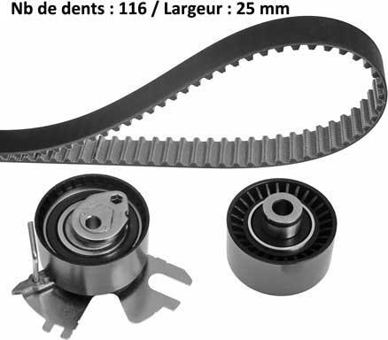 MGA X648H1 - Zobsiksnas komplekts www.autospares.lv