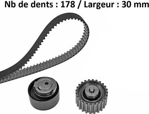 MGA X610H1 - Zobsiksnas komplekts www.autospares.lv