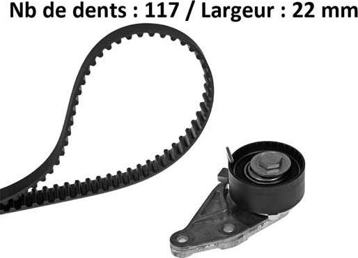 MGA X146H1 - Timing Belt Set www.autospares.lv