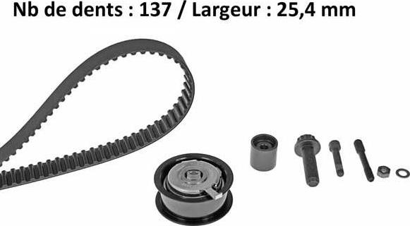 MGA X240H4 - Zobsiksnas komplekts www.autospares.lv