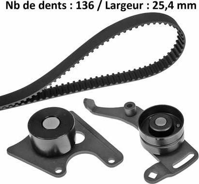 MGA X236H2 - Timing Belt Set www.autospares.lv