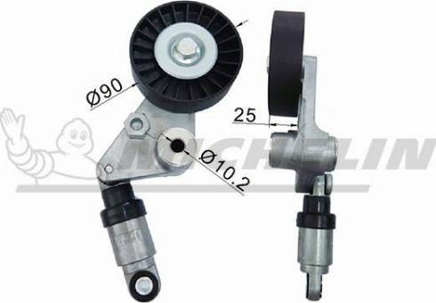 MICHELIN EngineParts SMAMP04468 - Ролик, поликлиновый ремень www.autospares.lv