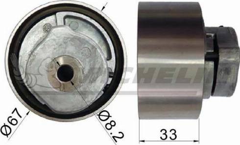 MICHELIN EngineParts SMAMP04369 - Spriegotājrullītis, Gāzu sadales mehānisma piedziņas siksna www.autospares.lv