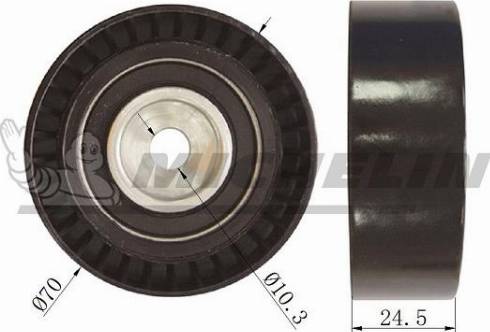 MICHELIN EngineParts SMAMP01038 - Ролик, поликлиновый ремень www.autospares.lv