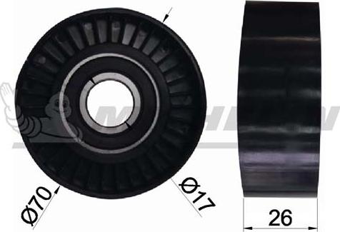 MICHELIN EngineParts SMAMP01028 - Parazīt / Vadrullītis, Ķīļrievu siksna autospares.lv