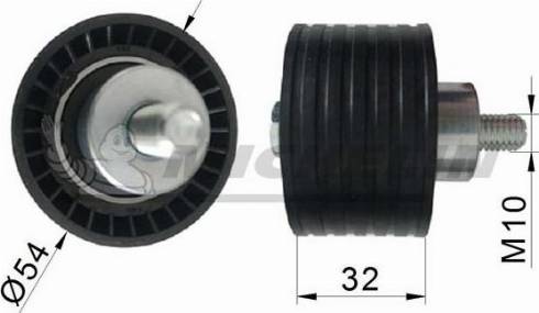 MICHELIN EngineParts SMAMP03116 - Parazīt / Vadrullītis, Ķīļrievu siksna www.autospares.lv