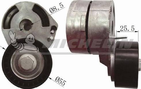 MICHELIN EngineParts SMAMP03354 - Натяжитель, поликлиновый ремень www.autospares.lv