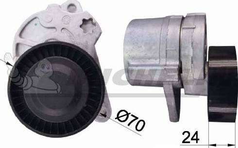 MICHELIN EngineParts SMAMP03353 - Натяжитель, поликлиновый ремень www.autospares.lv