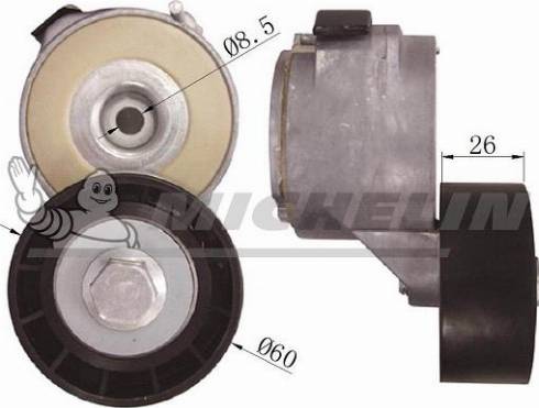 MICHELIN EngineParts SMAMP03357 - Belt Tensioner, v-ribbed belt www.autospares.lv