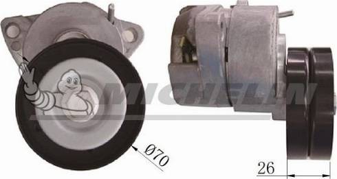 MICHELIN EngineParts SMAMP03304 - Натяжитель, поликлиновый ремень www.autospares.lv