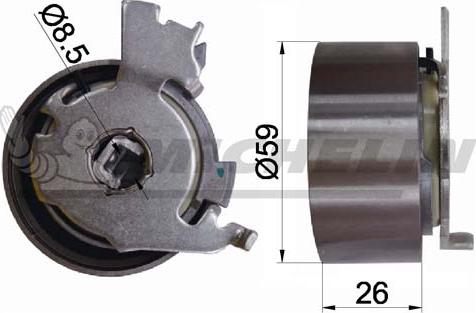 MICHELIN EngineParts SMAMP03301 - Spriegotājrullītis, Gāzu sadales mehānisma piedziņas siksna autospares.lv