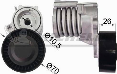 MICHELIN EngineParts SMAMP02407 - Belt Tensioner, v-ribbed belt www.autospares.lv