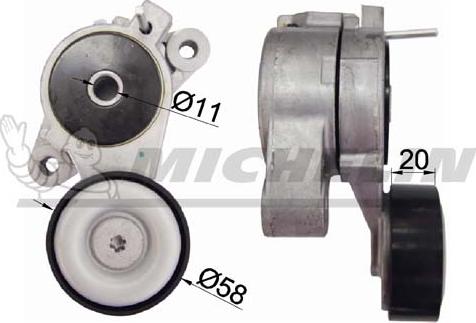 MICHELIN EngineParts SMAMP02414 - Belt Tensioner, v-ribbed belt www.autospares.lv