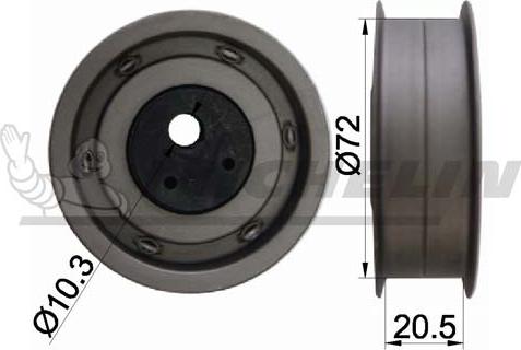 MICHELIN EngineParts SMAMP02301 - Spriegotājrullītis, Gāzu sadales mehānisma piedziņas siksna autospares.lv