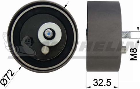 MICHELIN EngineParts SMAMP02310 - Spriegotājrullītis, Gāzu sadales mehānisma piedziņas siksna www.autospares.lv