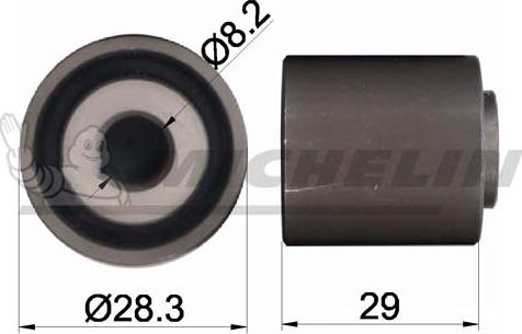 MICHELIN EngineParts SMAMP02328 - Parazīt / Vadrullītis, Zobsiksna www.autospares.lv